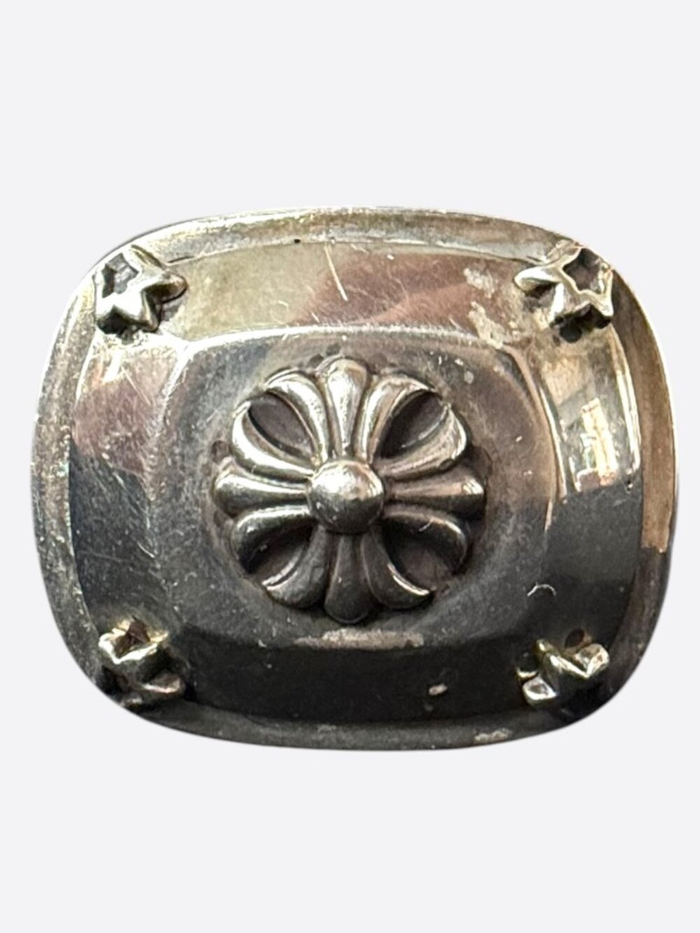 Chrome Hearts Silver XL Cross Ring